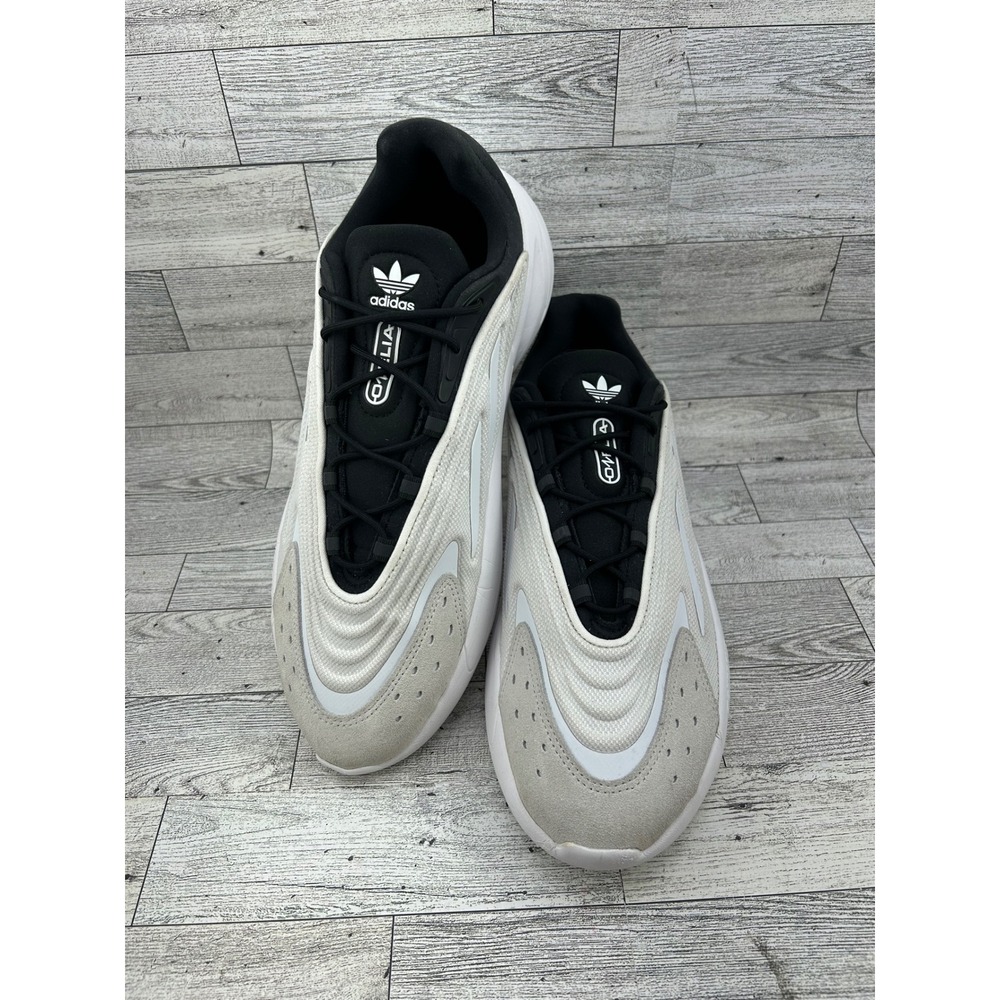 Adidas Ozelia‎ Shoes Sneakers White Grey Black Lace Up Mens US 10.5 Low Top